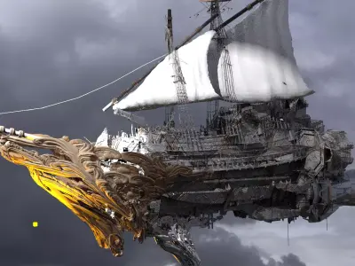 Dungeon Master Airship 3D model