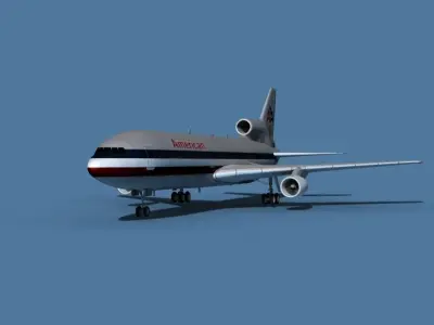 Lockheed L-1011-50 American Airlines 3D model