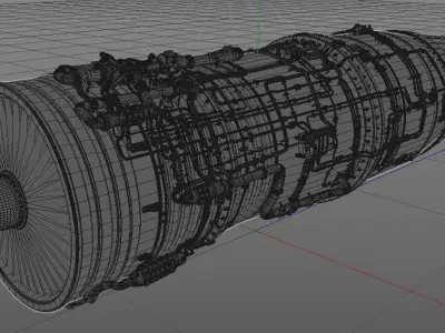 Engine  jet 3D model