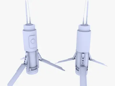 T-UGS Motion Sensor Low-poly 3D model