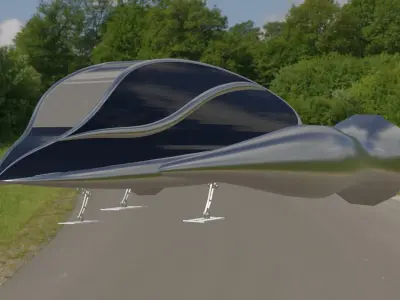 Star Sports Cruiser obj ply stl x3d mtl dae fbx blend UV Low-poly 3D model