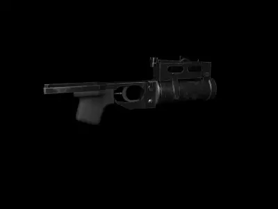 GP-25 grenade launcher Low-poly 3D model