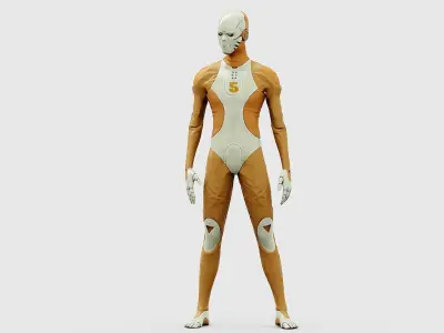 ROB-MECHA F  Rigged for Unreal Engine - Unity - MIXAMO 3D model
