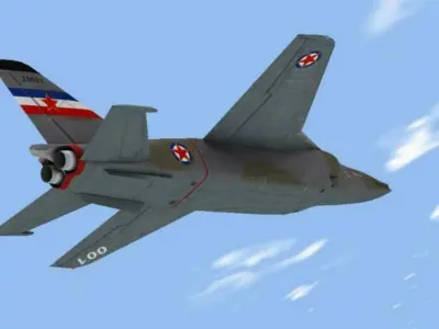 J22 Orao Low-poly 3D model