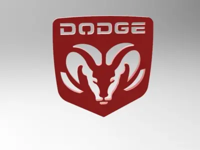 Dodge logo 3D print model