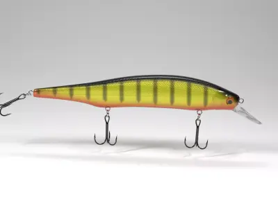 Crankbait fishing lure  3D model