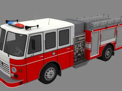 Modern Fire Truck 3D model