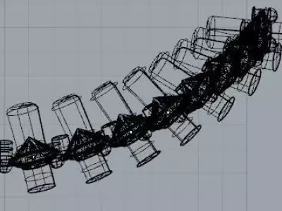 Disposizione aerea di 7 pietre Free 3D model