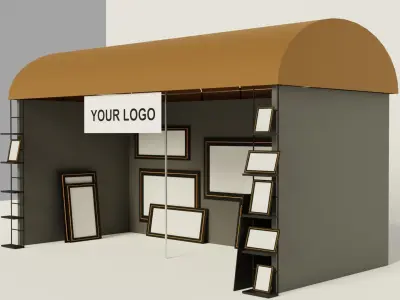 Exhibition stand 3D model 3D model