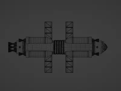 Artemis collection - realistic 3D model of a spaceship 3D model