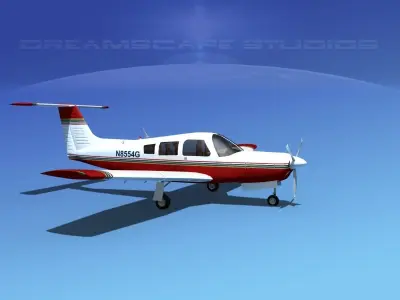 Piper PA-28R-201 Arrow III V17 3D model