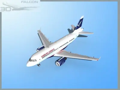 Falcon3D A319 Hamburg Airways 3D model