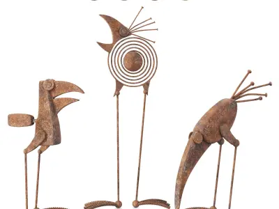 Decorative Birds Sculptures Vol-4 3D model
