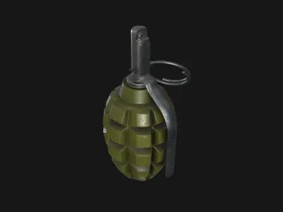 F1 Grenade Low-poly 3D model