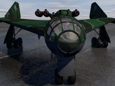 Arado E555-1 3D model