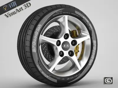 Wheel Kia 5 3D model