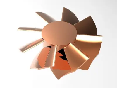 cpu exhaust fan Free 3D model