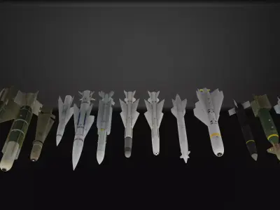 bombs assets 3D model Low-poly 3D model