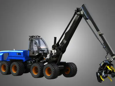 Rottne H21D - Forestry Harvester 3D model