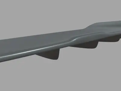 Rear Bumper 02 Low-poly 3D model