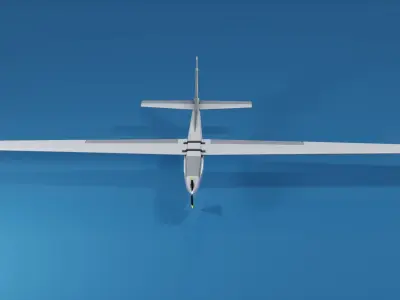 UAV Spectator-M1 Ukrainian military drone  Low-poly 3D model