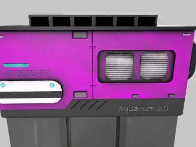 Sci-Fi Aquarium V1- 003 Low-poly 3D model