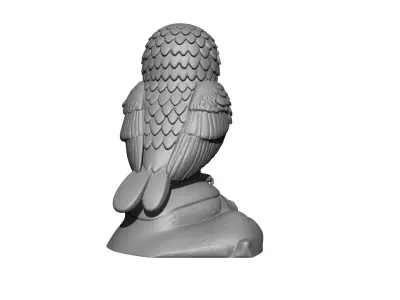 Owl sculpture 3D print model