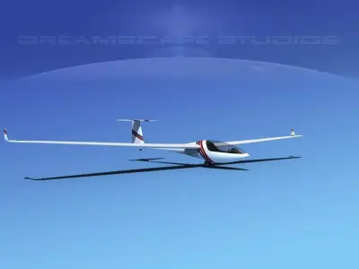 Glaser-Dirks DG-300 Glider V08 3D model