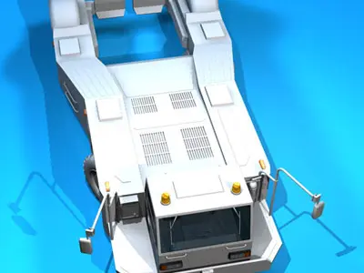 Airport tow tractor2 3D model