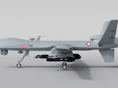 Military Aircraft Drone 3D 3D model