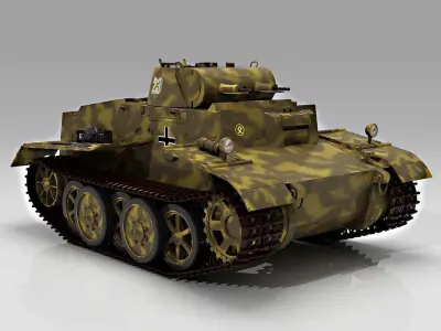Panzer I Ausf F   VK1801 3D model