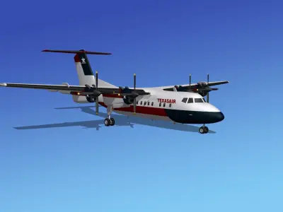 Dehavilland DHC-7 Texasair 3D model