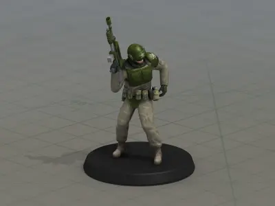 Imperial Army Future Soldiers 3D model