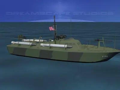Patrol Torpedo Boat PT84 3D model