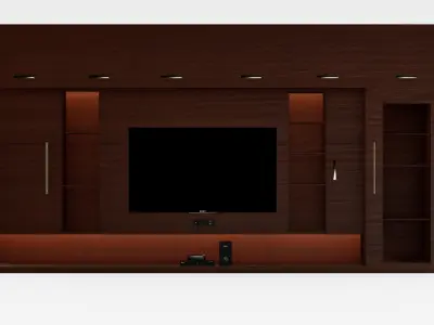 TV-unit-1 Free 3D model