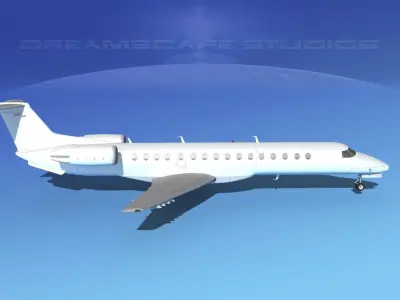 Embraer ERJ-140 Unmarked 1 3D model