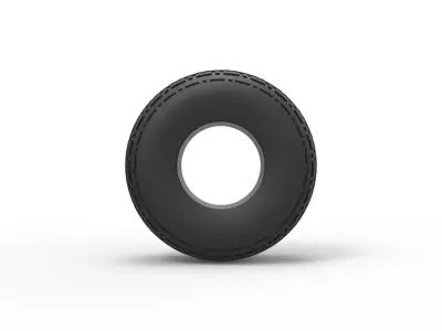 Low pressure tire 5 Scale 1 to 25 3D print model