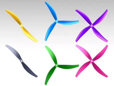 Set of Propellers AP-PR-011-10-6 3D print model