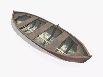 Fishing Boat V02 Low-poly 3D model