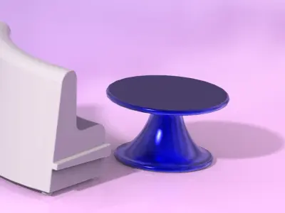  Set di Arredo in Polietilene Rotostampato Rotationally Molded Free 3D model