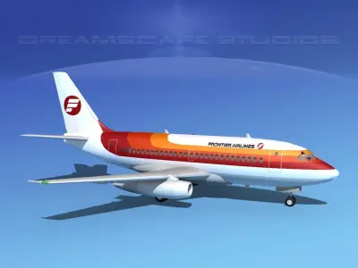 Boeing 737-100 Frontier 3D model