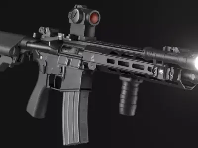 FERFRANS SOAR CQB MLOK - AR-15 Pack - Game Asset Low-poly 3D model