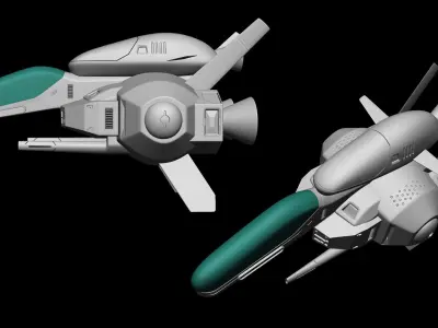 R-Type - Rwf-9A Arrowhead - Fighter unit 3D model