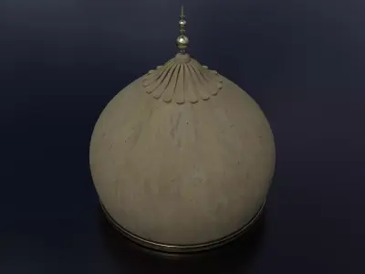 Dome minaret Low-poly 3D model