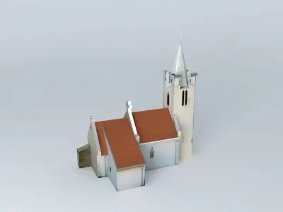 Church of the settlement fungal Hubice Free 3D model