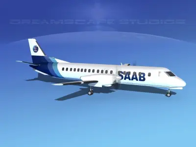 SAAB 2000 SAAB 3D model