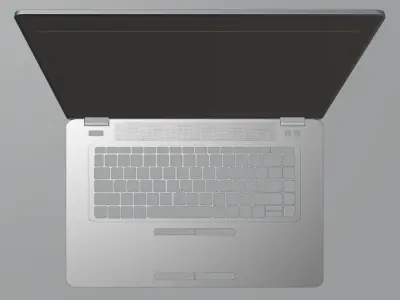 EliteBook Laptop HP 840 G4 3D model Low-poly 3D model