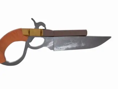 Knife Gun Repro 3D model