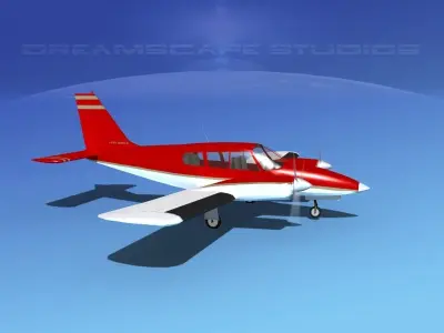 Piper PA-34 Seneca V07 3D model