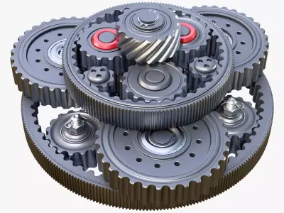 Planetary Gear Mechanism M1 3D model